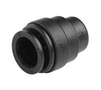 John Guest Acetal End Stop, 15mm, Black, Push-fit Plumbing Connector