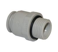 John Guest Acetal Straight Adaptor 15mm x 1⁄2_ BSP (Pack of 10) CM011514S in Grey John Guest Grey