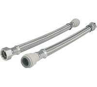 John Guest Braided Hose 1000mm - 15mm X 1/2 in Silver John Guest Silver