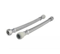 Braided Hose 1000mm - 15mm X 3/4 John Guest Silver One Size
