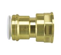 John Guest Brass Cylinder Adaptor 22 x 1" Female (Pack of 5) in Gold John Guest Gold