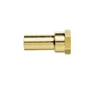 John Guest Brass Stem Adaptor 15mm X 1/2 in Gold John Guest Gold