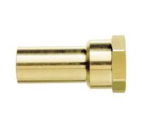 John Guest Brass Stem Adaptor 22mm X 3/4 in Gold John Guest Gold