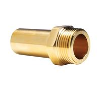 John Guest Brass Stem Adaptor 28mm x 1" Male MM052818N in Gold John Guest Gold