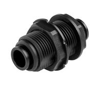 John Guest - Bulkhead Connector OD12 - BSPP Thread (Push-in Fittings, Metric)