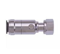 John Guest Chrome Plated Service Valve 15mm X 1/2" TC (15Ptsv) in Silver John Guest Silver