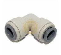 John Guest Equal Elbow 3/8 inch Tube OD x 3/8 inch Tube OD (one supplied)