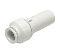 John Guest Fitting Reducer 15mm X 10mm PEM061510W (Pack of 2) in White John Guest White