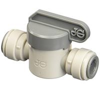 John Guest Grey Acetal Shut Off Valve Connection 1/2 inch Tube OD (One Supplied)