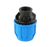 John Guest MDPE Compression Female Thread Adaptor, 25mm x 1 Inch BSP, Blue