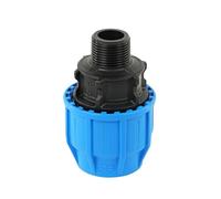 John Guest MDPE Compression Male Thread Adaptor, 25mm x 3/4 BSP, Blue