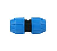 John Guest MDPE Compression Straight Coupling, 32mm, Blue, WRAS Approved