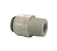 John Guest PI011222S Male Connector, Gray, 3/8 x 1/4 NPTF