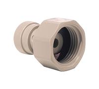 JOHN GUEST PIPE CONNECTOR. Push-fit Tube O.D. 1/4" to 1/2" BSP Thread. Speedfit Part No CI320814S. Inch Size Threaded Acetal Fittings for Drinks Dispensers and Pure Water.