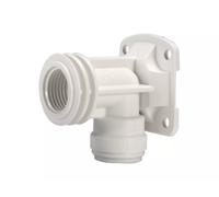 John Guest Plastic Back Plate Elbow 15 X 1/2" in White John Guest White