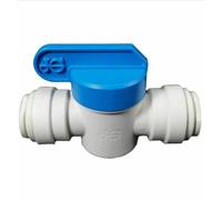 John Guest PP Shut Off Valve Connection 12 mm (One Supplied)