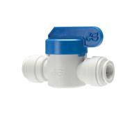 John Guest PP Shut Off Valve Connection 12 mm (One Supplied)