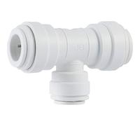 John Guest PP30121208WP Reducing Tee, White, 3/8" X 3/8" X 1/4"