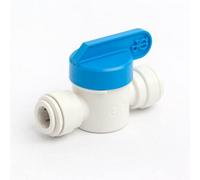 John Guest Ppsv040808W - Shut Off Valve - 1/4" Push Fit X 1/4" Push Fit