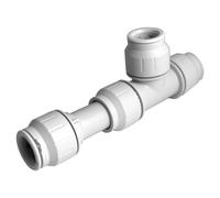 John Guest Pre Pack Slip Tee Connector 15mm 15TKP in White John Guest White
