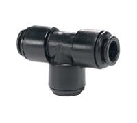 John Guest Push Fit 12mm 10 Pack Union Tee - PM0212E Caravan/Motorhome in Black John Guest Black