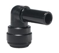 John Guest Pushfit 12mm Plug In Stem Elbow - PM221212E (Pack of 5) in Black John Guest Black