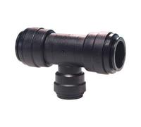 John Guest Pushfit Adaptor Tee 15mm Metric × 15mm Metric × 3/8″ Imperial - Versatile Push-Fit Connector for Plumbing and Industrial Use