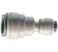 John Guest Reducing Straight Connector 1/2 inch Tube OD x 1/4 inch Tube OD (one Supplied)