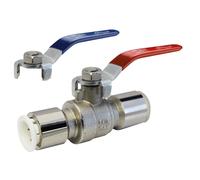 Reliance Valves 15mm Brass Bodied Pushfit Lever Ball Valve WRAS Approved John Guest Silver One Size