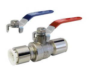 John Guest Reliance Valves 15mm Brass Bodied Pushfit Lever Ball Valve WRAS Approved in Silver John Guest Silver