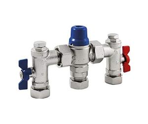 John Guest RWC Easifit 4-In-1 15mm TMV in Silver John Guest Silver