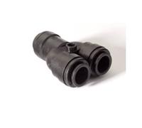 John Guest Speedfit 12mm Two Way Divider Y JG 12mm pushfit Divider PPM2312W **2 Pack** (Black)