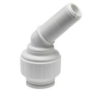 John Guest Speedfit 135 Degree Push Fit Stem Elbow 22mm - Pack Of 2 For Easy Install