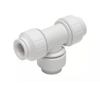 John Guest Equal Tee 22mm PEM0222W (Pack of 2) in White John Guest White