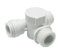 John Guest 'Speedfit Appliance Tee 15mm X 3/4"15APT2 in White John Guest White