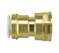 John Guest 'Speedfit Brass Cylinder Adaptor 22 X 1" Female in Gold John Guest Gold