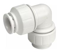 John Guest Speedfit PEM0315W 15mm Equal Elbow - White (Pack of 10), New
