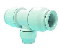 John Guest Speedfit PEM3028BW 28mm-22mm-22mm Tee Connector (Pack of 2)