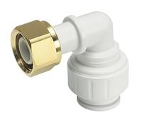 John Guest Speedfit PEMBTC1514 Bent Tap Connector, White, 15 x 1/2-Inch, Set of 5 Pieces
