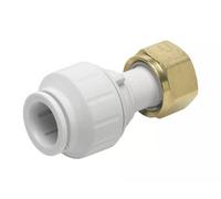 John Guest Speedfit Push Fit Straight Tap Connector 15mm X 1/2 - Pack Of 10 For Easy Plumbing