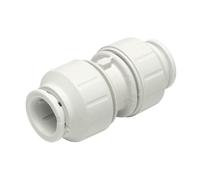 John Guest Speedfit Straight Coupler 15mm in White John Guest White