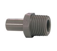 John Guest Stem Adaptor 1/4 inch Stem x 1/4 BSPT Thread (one supplied)