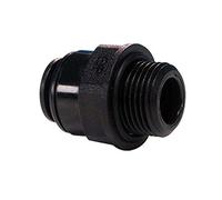 JOHN GUEST STRAIGHT ADAPTOR. BSP Thread 3/4" to 15mm Push-fit Tube O.D. Speedfit Part No PM011516E. Imperial to Metric Threaded Acetal Fittings for Drinks Dispensers and Pure Water.