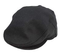John Hanly & Co. Irish Tweed Flat Cap - Black - Large