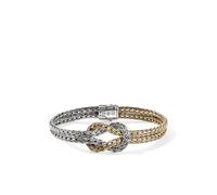John Hardy 14kt yellow gold Love Knot bracelet - Silver M-L-XL