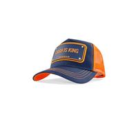John Hatter & Co Trucker Cap Cash is King Rubber Navy Orange Dark Blue, Size: One Size, blue, One Size