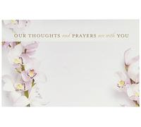 John Henry Enclosure Card Our Thoughts and Prayers and with You 50 Pack