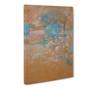 John Henry Twachtman Spring Canvas Print | Gallery Wrapped 30mm Frame Wall Art | 30x20 inches | Ready to Hang | Modern Landscape Picture | Living Room Bedroom Lounge Office