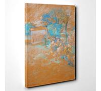 John Henry Twachtman Spring Canvas Print | Gallery Wrapped 30mm Frame Wall Art | 30x20 inches | Ready to Hang | Modern Landscape Picture | Living Room Bedroom Lounge Office
