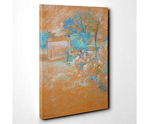 John Henry Twachtman Spring Canvas Print | Gallery Wrapped 30mm Frame Wall Art | 30x20 inches | Ready to Hang | Modern Landscape Picture | Living Room Bedroom Lounge Office